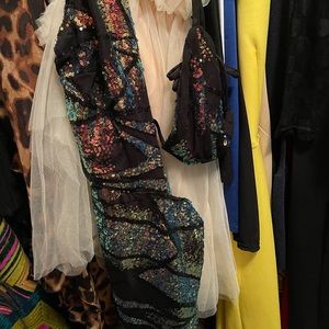 Black SHEIN sequin mini